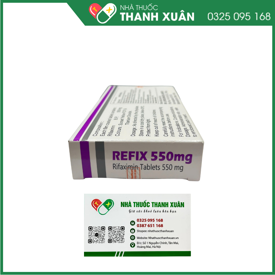 Refix-550 điều trị ruột kích thích